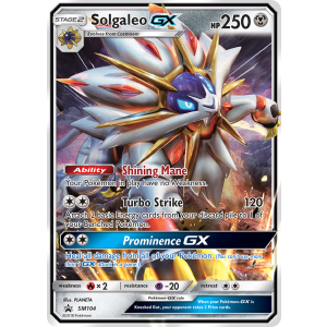 Promo Solgaleo-GX SM104/248 Pokemon TCG Sun & Moon SM Black Star Promos