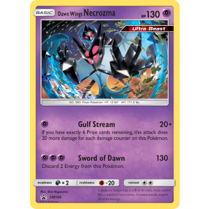 Promo Dawn Wings Necrozma SM106/248 Pokemon TCG Sun & Moon SM Black Star Promos