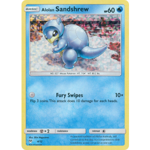  Alolan Sandshrew 4/12 Pokemon TCG Other McDonald's Collection 2019