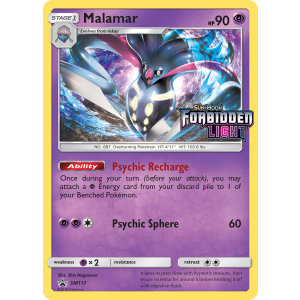 Promo Malamar SM117/248 Pokemon TCG Sun & Moon SM Black Star Promos