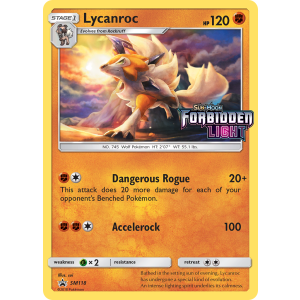 Promo Lycanroc SM118/248 Pokemon TCG Sun & Moon SM Black Star Promos