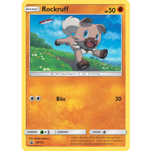 Promo Rockruff SM120/248 Pokemon TCG Sun & Moon SM Black Star Promos