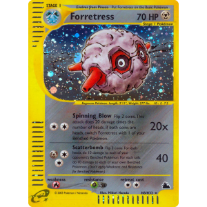 Rare Holo Forretress H8/144 Pokemon TCG E-Card Skyridge