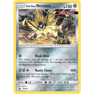 Promo Dusk Mane Necrozma SM124/248 Pokemon TCG Sun & Moon SM Black Star Promos