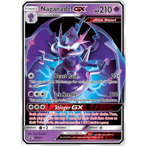 Promo Naganadel-GX SM125/248 Pokemon TCG Sun & Moon SM Black Star Promos