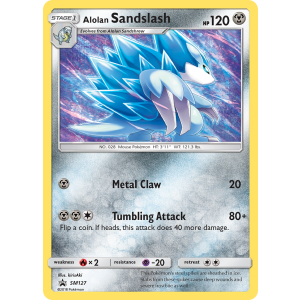 Promo Alolan Sandslash SM127/248 Pokemon TCG Sun & Moon SM Black Star Promos