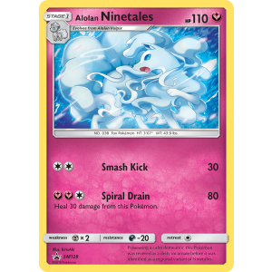 Promo Alolan Ninetales SM128/248 Pokemon TCG Sun & Moon SM Black Star Promos