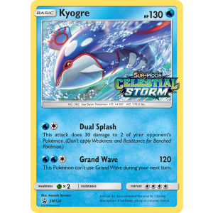 Promo Kyogre SM129/248 Pokemon TCG Sun & Moon SM Black Star Promos