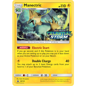 Promo Manectric SM130/248 Pokemon TCG Sun & Moon SM Black Star Promos