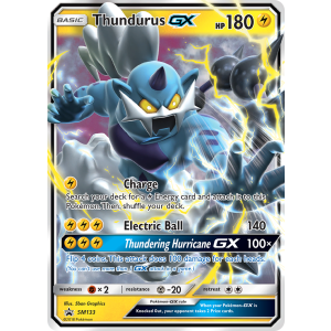 Promo Thundurus-GX SM133/248 Pokemon TCG Sun & Moon SM Black Star Promos