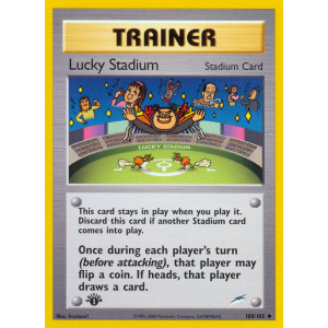 Lucky Stadium 100/105 Pokemon TCG Neo Neo Destiny