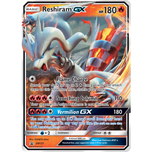 Promo Reshiram-GX SM137/248 Pokemon TCG Sun & Moon SM Black Star Promos