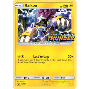 Promo Raikou SM150/248 Pokemon TCG Sun & Moon SM Black Star Promos