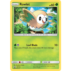 Promo Rowlet SM153/248 Pokemon TCG Sun & Moon SM Black Star Promos