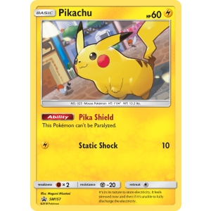 Promo Pikachu SM157/248 Pokemon TCG Sun & Moon SM Black Star Promos