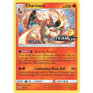 Promo Charizard SM158/248 Pokemon TCG Sun & Moon SM Black Star Promos