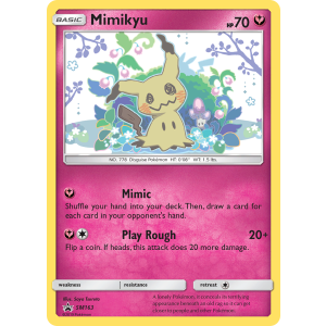 Promo Mimikyu SM163/248 Pokemon TCG Sun & Moon SM Black Star Promos