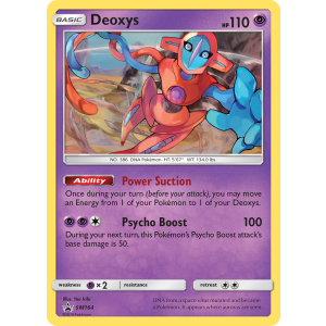 Promo Deoxys SM164/248 Pokemon TCG Sun & Moon SM Black Star Promos