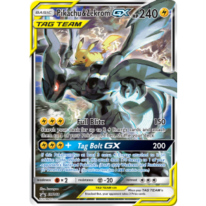 Promo Pikachu & Zekrom-GX SM168/248 Pokemon TCG Sun & Moon SM Black Star Promos