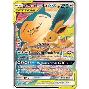 Promo Eevee & Snorlax-GX SM169/248 Pokemon TCG Sun & Moon SM Black Star Promos