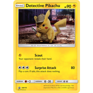 Promo Detective Pikachu SM170/248 Pokemon TCG Sun & Moon SM Black Star Promos