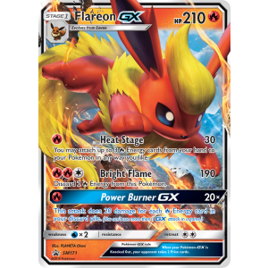 Promo Flareon-GX SM171/248 Pokemon TCG Sun & Moon SM Black Star Promos