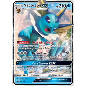 Promo Vaporeon-GX SM172/248 Pokemon TCG Sun & Moon SM Black Star Promos