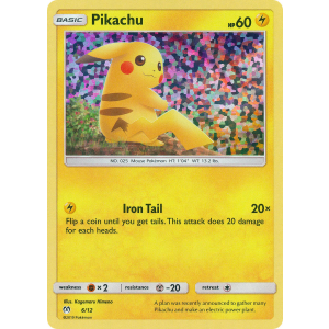  Pikachu 6/12 Pokemon TCG Other McDonald's Collection 2019