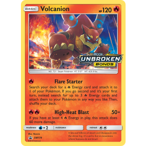 Promo Volcanion SM179/248 Pokemon TCG Sun & Moon SM Black Star Promos