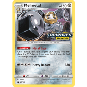 Promo Melmetal SM181/248 Pokemon TCG Sun & Moon SM Black Star Promos