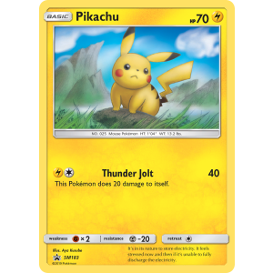 Promo Pikachu SM183/248 Pokemon TCG Sun & Moon SM Black Star Promos