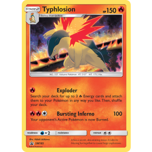 Promo Typhlosion SM185/248 Pokemon TCG Sun & Moon SM Black Star Promos