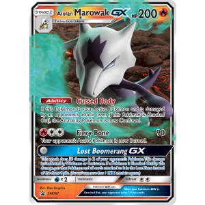 Promo Alolan Marowak-GX SM187/248 Pokemon TCG Sun & Moon SM Black Star Promos