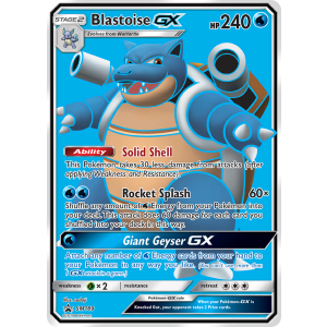 Promo Blastoise-GX SM189/248 Pokemon TCG Sun & Moon SM Black Star Promos