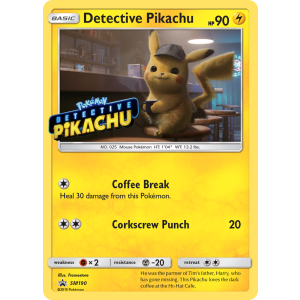 Promo Detective Pikachu SM190/248 Pokemon TCG Sun & Moon SM Black Star Promos