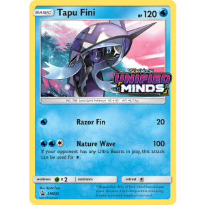 Promo Tapu Fini SM203/248 Pokemon TCG Sun & Moon SM Black Star Promos