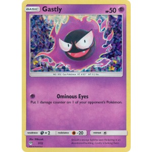  Gastly 7/12 Pokemon TCG Other McDonald's Collection 2019