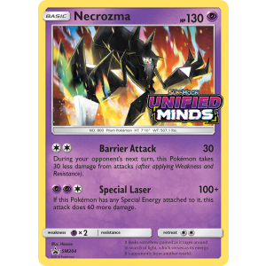 Promo Necrozma SM204/248 Pokemon TCG Sun & Moon SM Black Star Promos