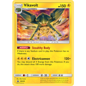 Promo Vikavolt SM208/248 Pokemon TCG Sun & Moon SM Black Star Promos