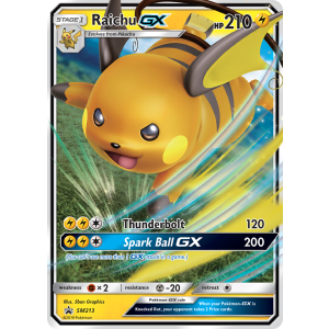 Promo Raichu-GX SM213/248 Pokemon TCG Sun & Moon SM Black Star Promos