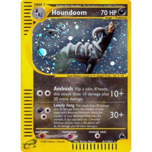 Rare Holo Houndoom H11/144 Pokemon TCG E-Card Skyridge