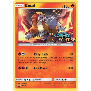 Promo Entei SM219/248 Pokemon TCG Sun & Moon SM Black Star Promos