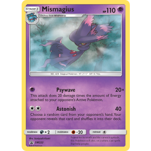 Promo Mismagius SM222/248 Pokemon TCG Sun & Moon SM Black Star Promos