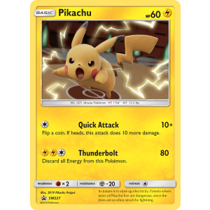 Promo Pikachu SM227/248 Pokemon TCG Sun & Moon SM Black Star Promos