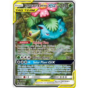 Promo Venusaur & Snivy-GX SM229/248 Pokemon TCG Sun & Moon SM Black Star Promos