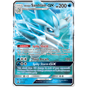 Promo Alolan Sandslash-GX SM236/248 Pokemon TCG Sun & Moon SM Black Star Promos