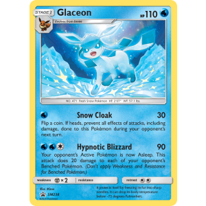 Promo Glaceon SM238/248 Pokemon TCG Sun & Moon SM Black Star Promos