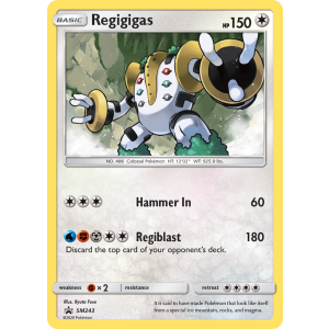 Promo Regigigas SM243/248 Pokemon TCG Sun & Moon SM Black Star Promos