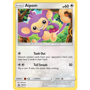 Promo Aipom SM244/248 Pokemon TCG Sun & Moon SM Black Star Promos