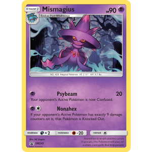 Promo Mismagius SM245/248 Pokemon TCG Sun & Moon SM Black Star Promos